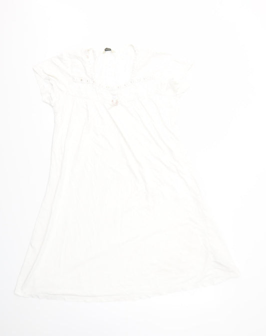 M&S Womens White   Fit & Flare  Size 12