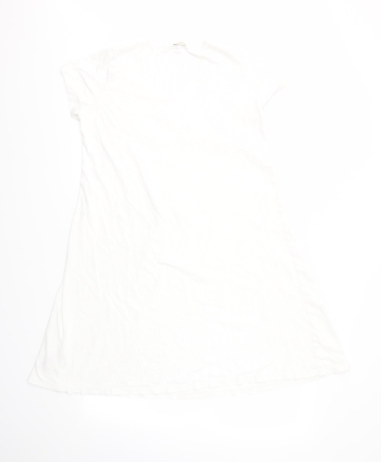 M&S Womens White   Fit & Flare  Size 12