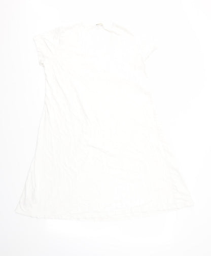 M&S Womens White   Fit & Flare  Size 12