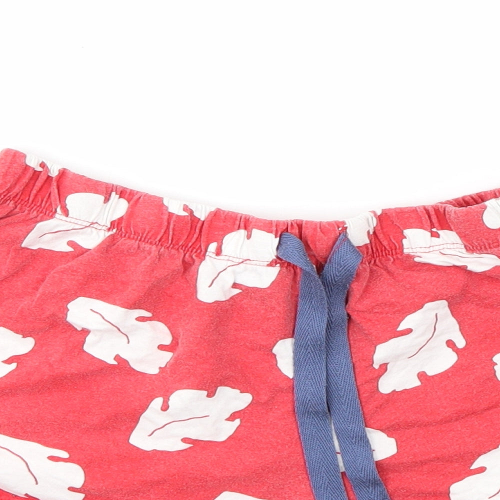 PRIMARK  Womens Red   Cut-Off Shorts Size 10 - STRECHY WAISTBAND