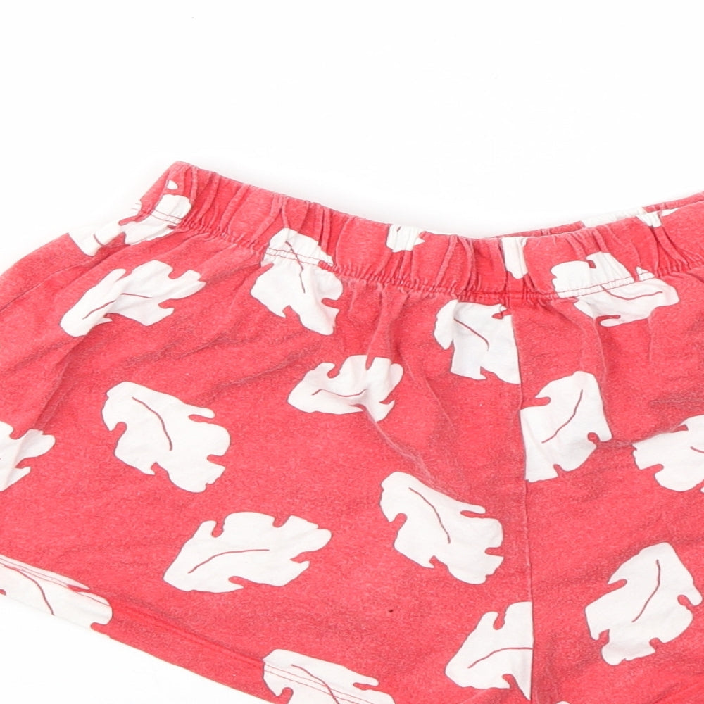 PRIMARK  Womens Red   Cut-Off Shorts Size 10 - STRECHY WAISTBAND