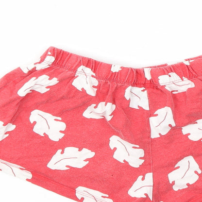 PRIMARK  Womens Red   Cut-Off Shorts Size 10 - STRECHY WAISTBAND