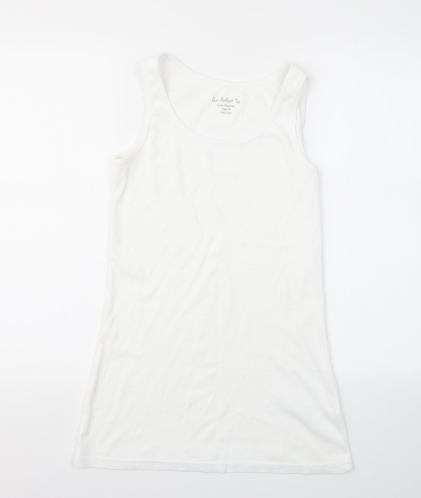 Womens UK Size 14 SOUTH White Basic T-Shirt