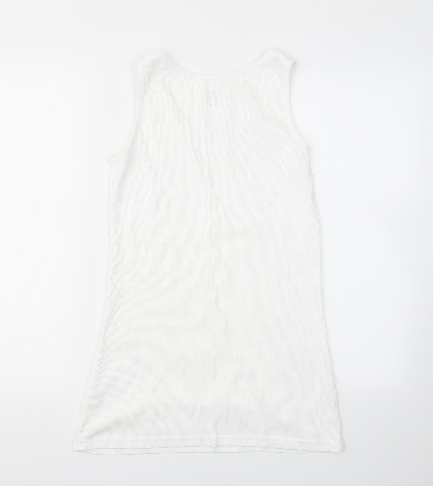 Womens UK Size 14 SOUTH White Basic T-Shirt