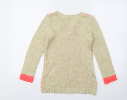 Debenhams Girls Beige   Jumper Dress  Size 9-10 Years