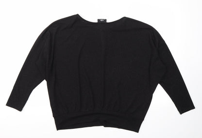 Womens UK Size 16 Wallis Black Basic Blouse