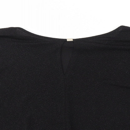 Womens UK Size 16 Wallis Black Basic Blouse