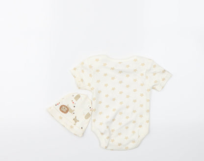 Pitter Patter Baby Multicoloured Animal Print  Babygrow One-Piece Size 3-6 Months