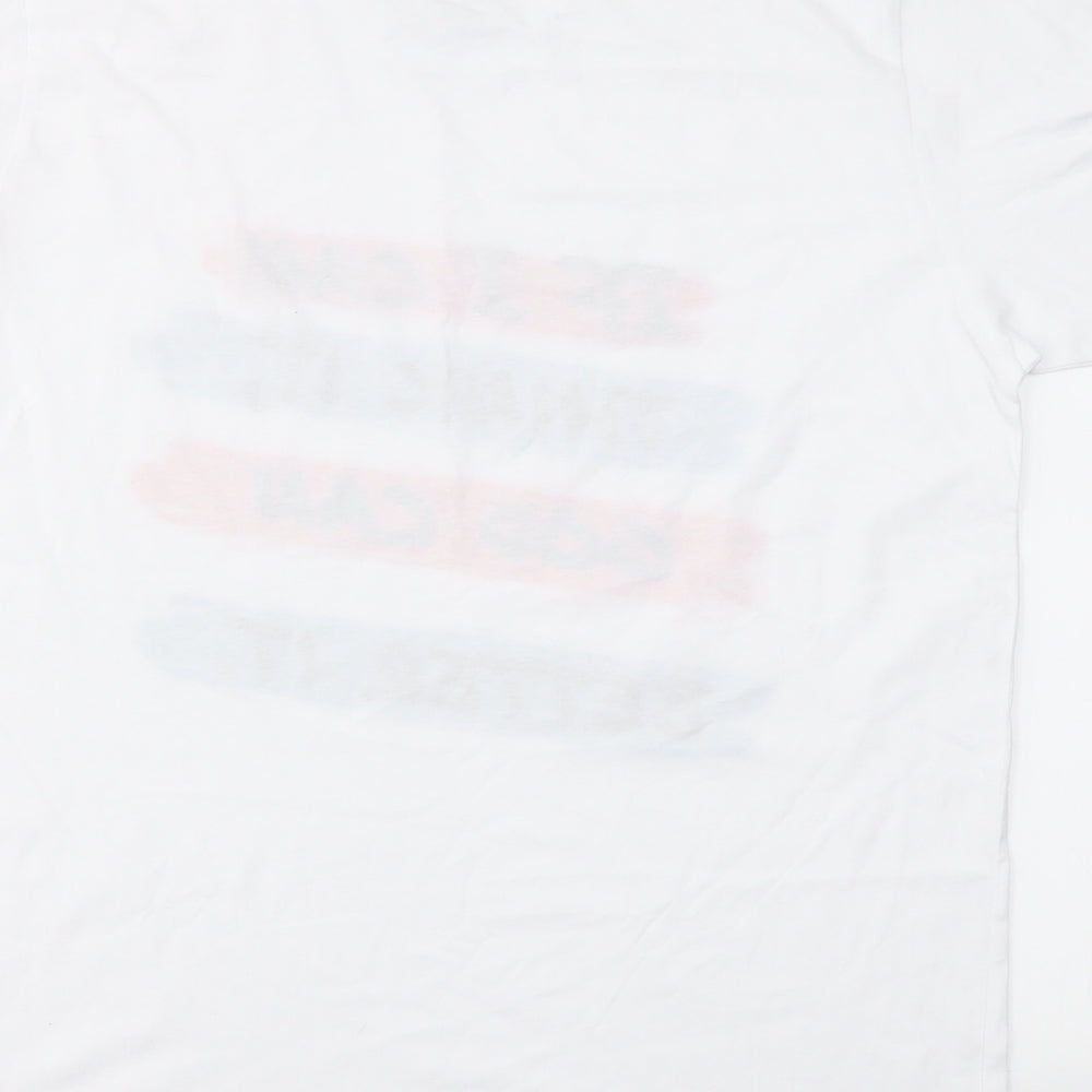 PREMIUM  Mens Multicoloured Geometric   T-Shirt Size L