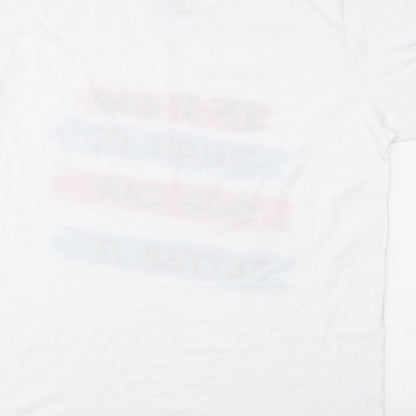 PREMIUM  Mens Multicoloured Geometric   T-Shirt Size L