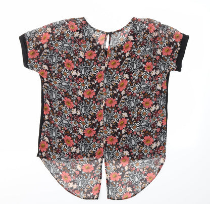 F&F Womens Multicoloured Floral  Basic Blouse Size 12