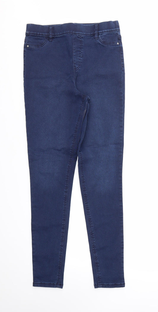 F&F Womens Blue   Skinny Jeans Size 10 L29 in - STRECHY WAISTBAND