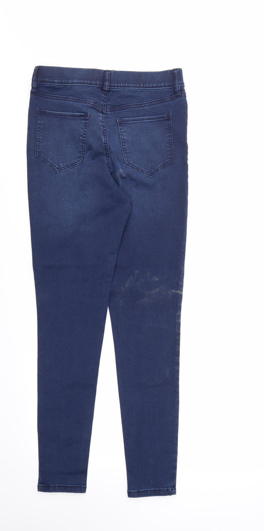 F&F Womens Blue   Skinny Jeans Size 10 L29 in - STRECHY WAISTBAND