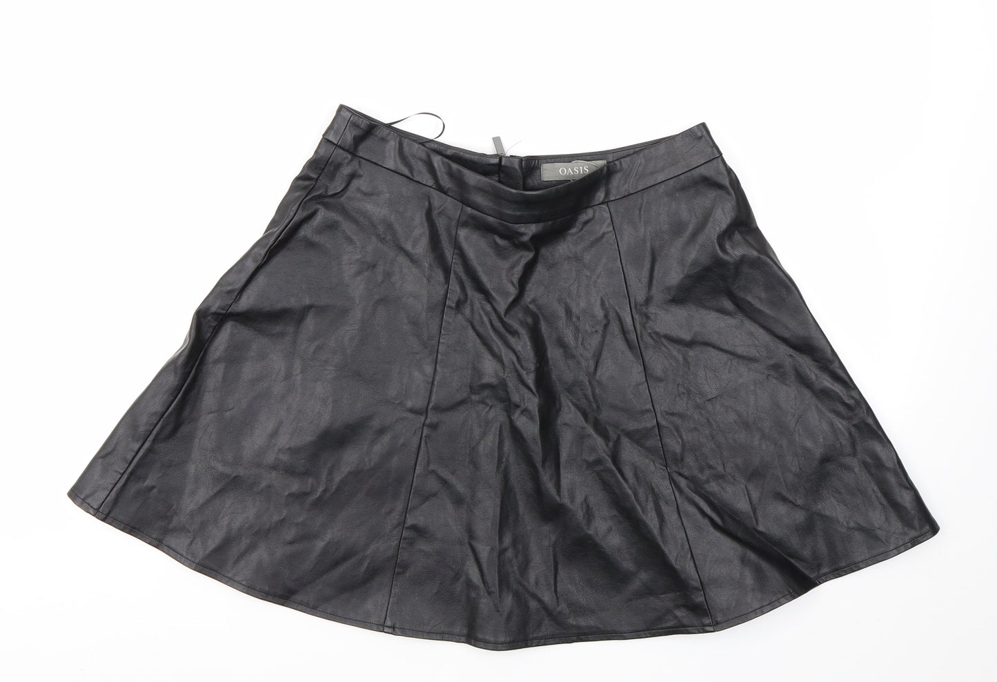 Oasis Womens Black   Flare Skirt Size 10
