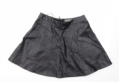 Oasis Womens Black   Flare Skirt Size 10