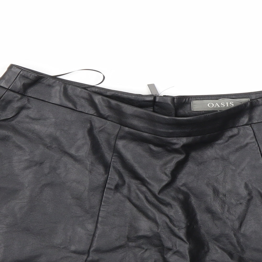 Oasis Womens Black   Flare Skirt Size 10