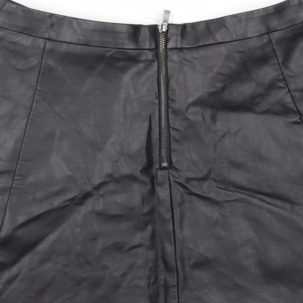 Oasis Womens Black   Flare Skirt Size 10
