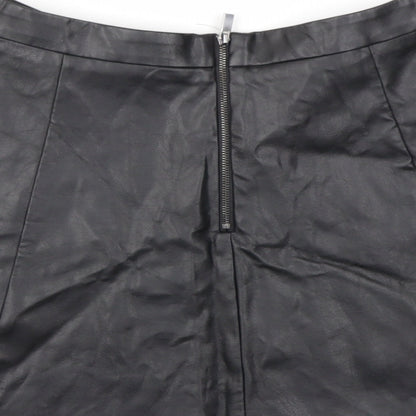 Oasis Womens Black   Flare Skirt Size 10
