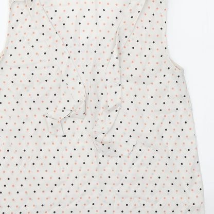 Primark Womens Multicoloured Polka Dot  Basic Blouse Size 12