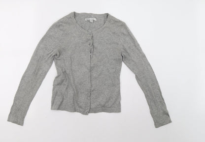 Womens UK Size M Old Navy Grey Cardigan Jumper