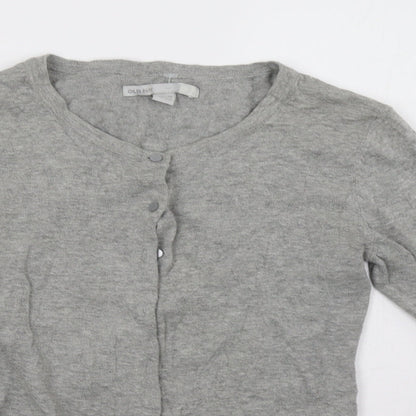 Womens UK Size M Old Navy Grey Cardigan Jumper