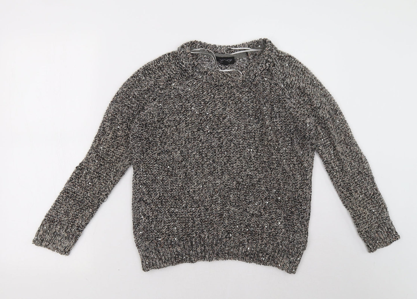Topshop Womens Brown   Pullover Sweatshirt Size 6