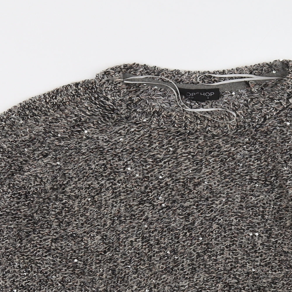 Topshop Womens Brown   Pullover Sweatshirt Size 6
