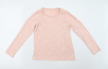 George Girls Pink Polka Dot   Pyjama Top Size 12 Years