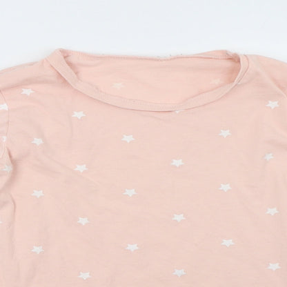 George Girls Pink Polka Dot   Pyjama Top Size 12 Years