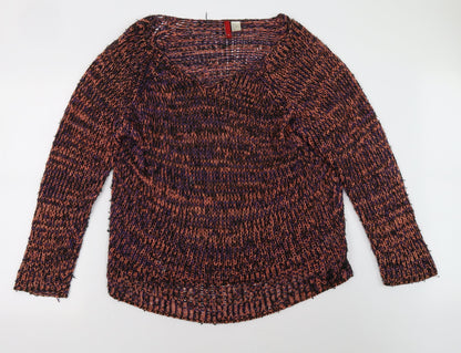 H&M Womens Pink   Pullover Sweatshirt Size L