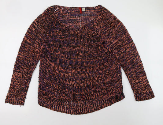 H&M Womens Pink   Pullover Sweatshirt Size L