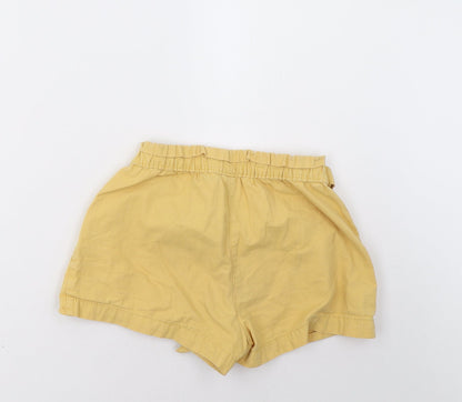 George Girls Yellow   Sweat Shorts Size 9-10 Years