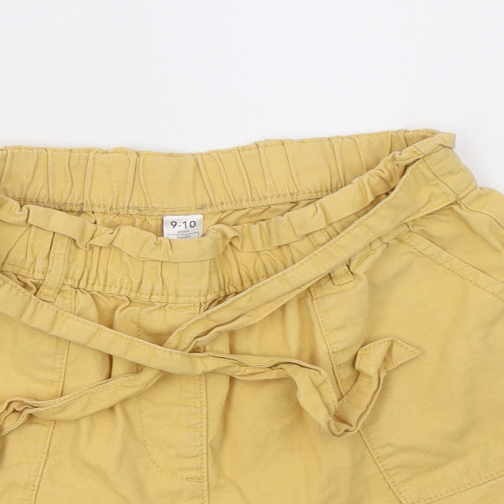George Girls Yellow   Sweat Shorts Size 9-10 Years