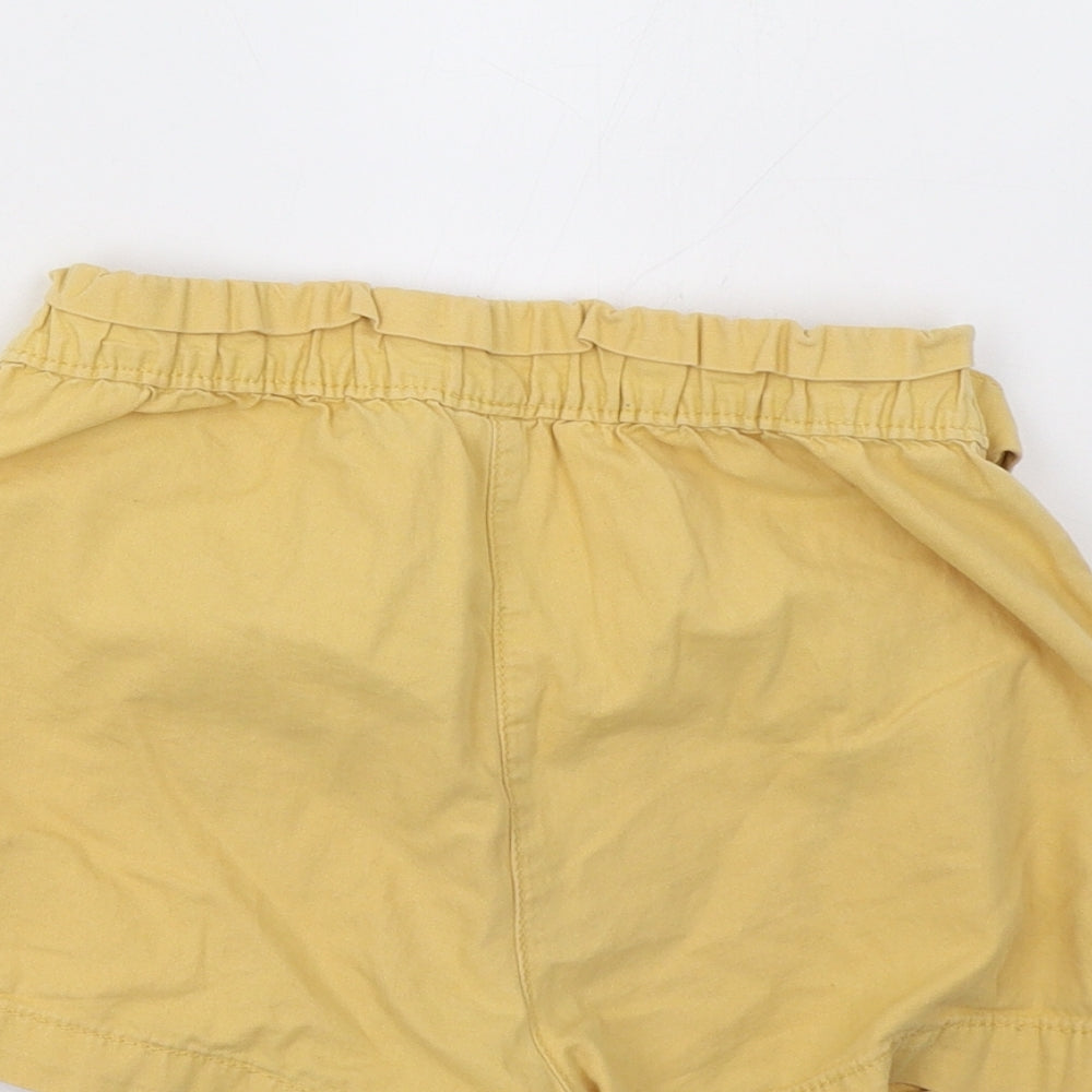 George Girls Yellow   Sweat Shorts Size 9-10 Years