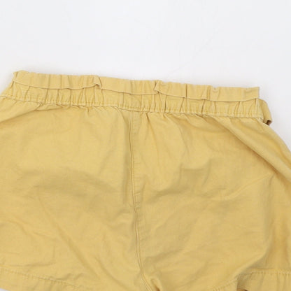 George Girls Yellow   Sweat Shorts Size 9-10 Years
