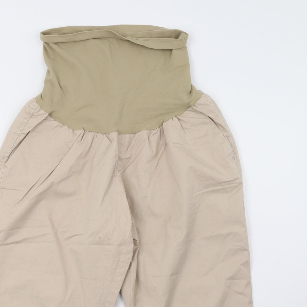 Motherhood Maternity Womens Beige   Cropped Trousers Size L L24 in