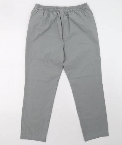 Womens UK Size 18 Preworn Regular Fit  Grey Trousers