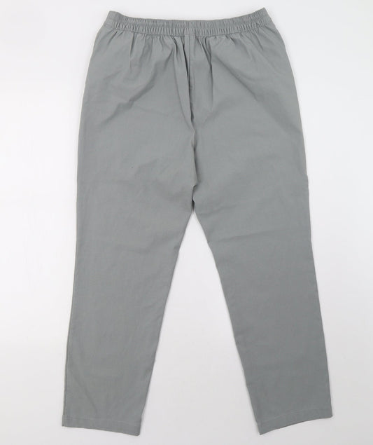 Womens UK Size 18 Preworn Regular Fit  Grey Trousers