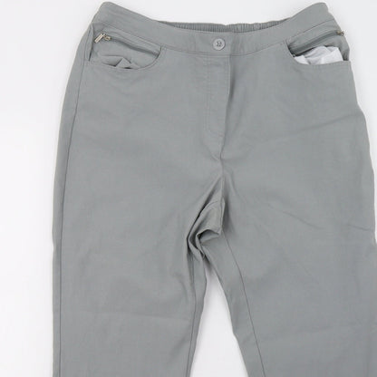 Womens UK Size 18 Preworn Regular Fit  Grey Trousers