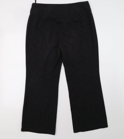 Womens UK Size 14 Marks and Spencer Regular Fit  Black Trousers