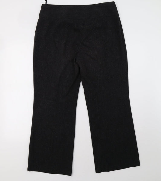 Womens UK Size 14 Marks and Spencer Regular Fit  Black Trousers