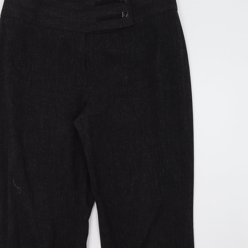 Womens UK Size 14 Marks and Spencer Regular Fit  Black Trousers