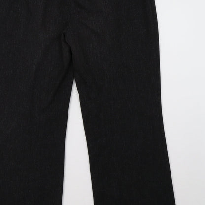 Womens UK Size 14 Marks and Spencer Regular Fit  Black Trousers