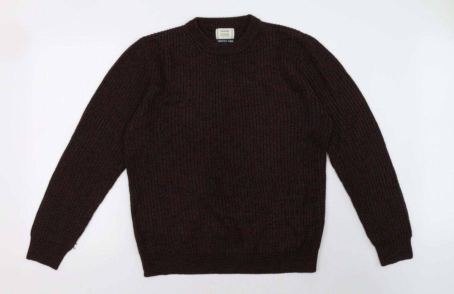 George Mens Red   Pullover Sweatshirt Size M