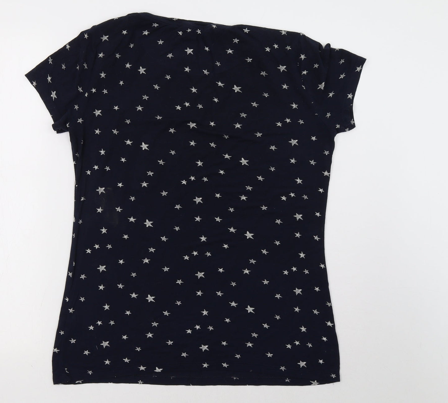 Marks and Spencer Womens Blue Polka Dot   Pyjama Top Size 12
