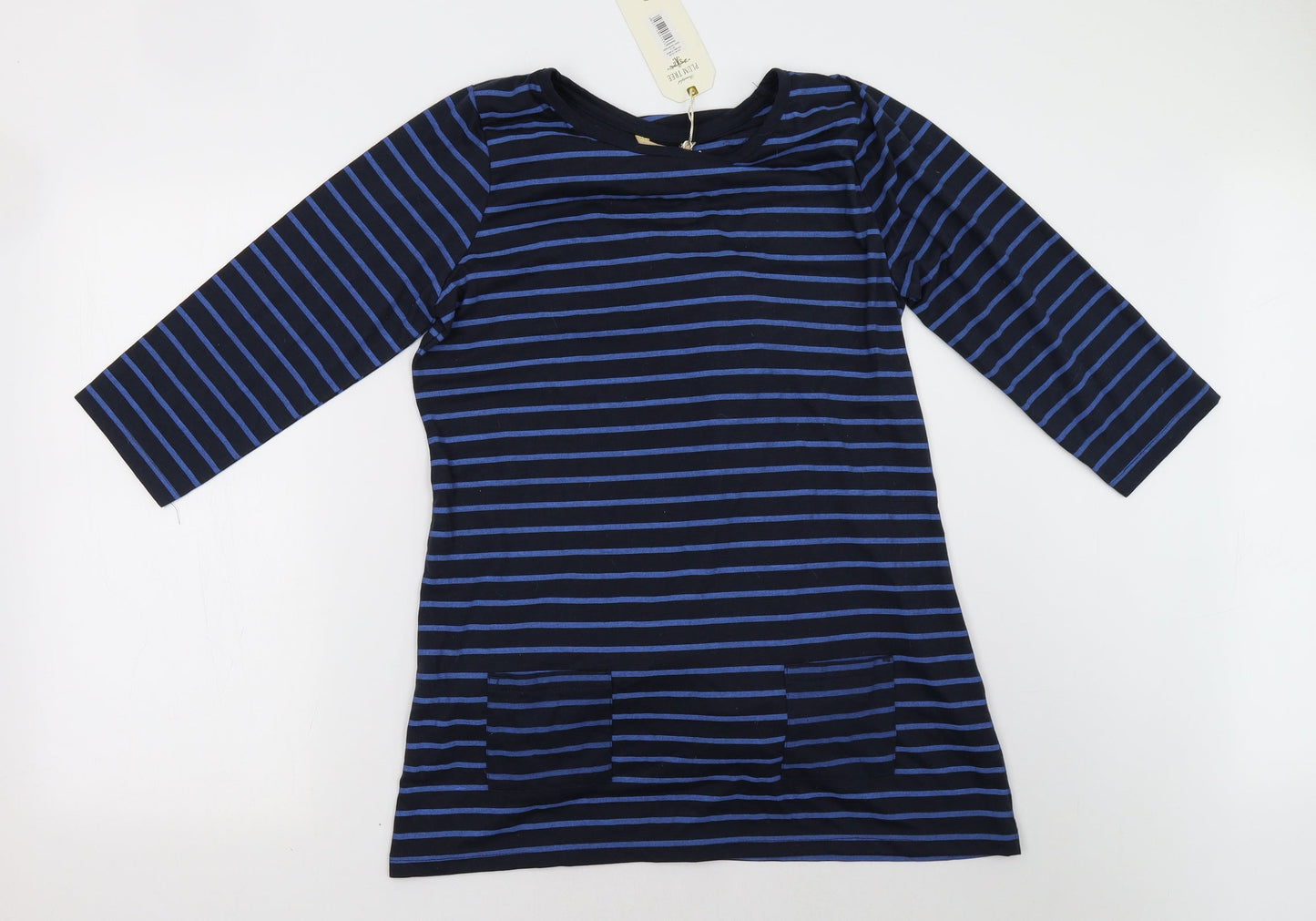 plum tree Womens Black Striped  A-Line  Size 14