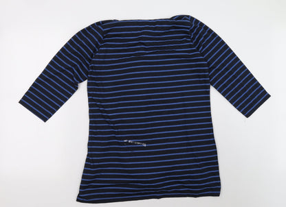 plum tree Womens Black Striped  A-Line  Size 14
