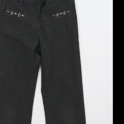 Marks and Spencer Girls Grey    Trousers Size 5-6 Years - School Wear