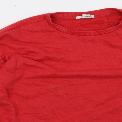 Womens UK Size S FOREVER 21 Red Pullover Sweatshirt