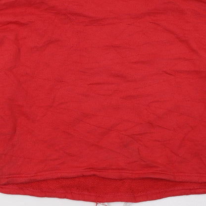 Womens UK Size S FOREVER 21 Red Pullover Sweatshirt